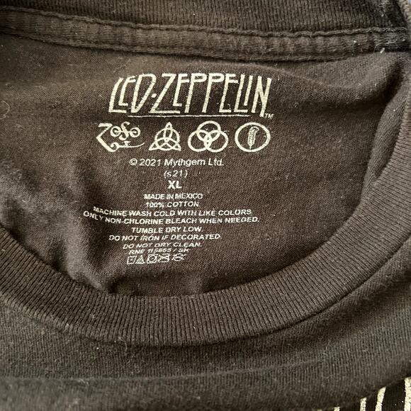 Y2K Led Zeppelin Repro Graphic Tee Short Sleeve Black - XL - Picture 3 of 3
